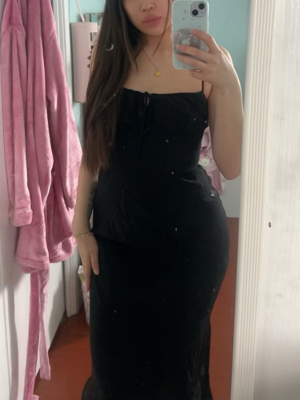 Aritzia Wilfred Bellow Dress Black